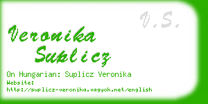 veronika suplicz business card